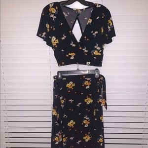 H&M Divided Floral Two Piece (top and skirt)